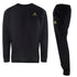 Aquascutum Small Iconic Crest Black Crewneck Track Set - Style Centre Wholesale