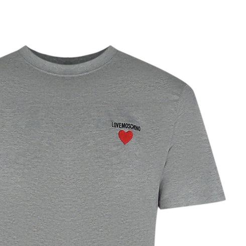 Love Moschino Jh7415Pp0Nl50001 Grey T-Shirt Mens