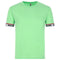 Moschino Taped Sleeve Ends Logo Green T-Shirt XS
