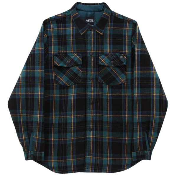 VANS VN0A7S8ZEHU1 EHU1 GREEN/YELLOW/BLACK BRICKELL SHIRT Mens M