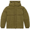 Diesel Plain Padded Hooded Green Jacket S