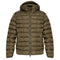 Diesel Plain Khaki Green Padded Hooded Jacket S
