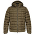 Diesel Plain Khaki Green Padded Hooded Jacket S