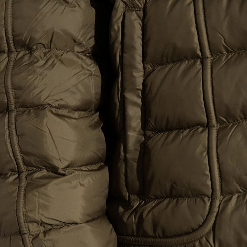 Diesel Plain Khaki Green Padded Hooded Jacket S