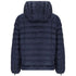 Diesel Plain Navy Blue Padded Hooded Jacket S