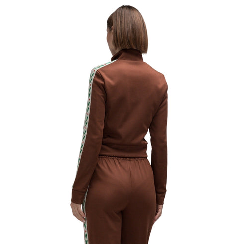 Casablanca Laurel Track Top Brown Wf23 Jtp 165 01 165 Brown Jackets Womens