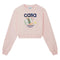 Casablanca Printed Cropped Sweatshirt Equipement Sportif Pink Wps24 Jtp 100 01 100 Pink Sweatshirts Womens