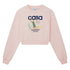 Casablanca Printed Cropped Sweatshirt Equipement Sportif Pink Wps24 Jtp 100 01 100 Pink Sweatshirts Womens