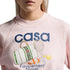 Casablanca Printed Cropped Sweatshirt Equipement Sportif Pink Wps24 Jtp 100 01 100 Pink Sweatshirts Womens