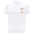 Casablanca Printed Fitted T-Shirt Nature Teacher White Wps25 Jts 020 02 020 02 White T-Shirts Womens