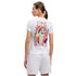 Casablanca Printed Fitted T-Shirt Nature Teacher White Wps25 Jts 020 02 020 02 White T-Shirts Womens