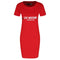 Love Moschino W592913 3876 P05 Red T Shirt Dress Female