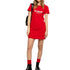 Love Moschino W592913 3876 P05 Red T Shirt Dress Female