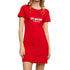 Love Moschino W592913 3876 P05 Red T Shirt Dress Female