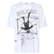 BALMAIN YU1EH035GB83 Balmain Sketch Drawing Logo White T-Shirt EAB WHITE T-SHIRT MALE S