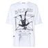 BALMAIN YU1EH035GB83 Balmain Sketch Drawing Logo White T-Shirt EAB WHITE T-SHIRT MALE S