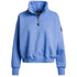 Parajumpers ZENDAYA PWFLEY32 268 CORNFLOWER Quarter Zip Sweater Box Fit Womens S
