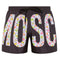 Moschino Large Heart Polka Dot Printed Logo Black Swim Shorts A160903 1555