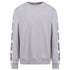 Moschino Underwear Logo Taped Shoulder Grey Sweatshirt