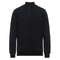 Moschino Quarter Zip Tape Logo Black Sweater A1720 8104 0555