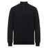 Moschino Quarter Zip Tape Logo Black Sweater A1720 8104 0555
