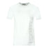 Balmain Brand Embossed Logo White T Shirt