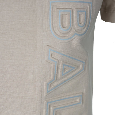 Balmain Brand Embossed Logo Sand T Shirt