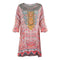 Inoa Aleppo 1928 Print Short Frill Multicoloured Kaftan Cover Up