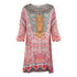 Inoa Aleppo 1928 Print Short Frill Multicoloured Kaftan Cover Up