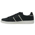 Fred Perry Debossed Branding Leather Mens Black Trainers