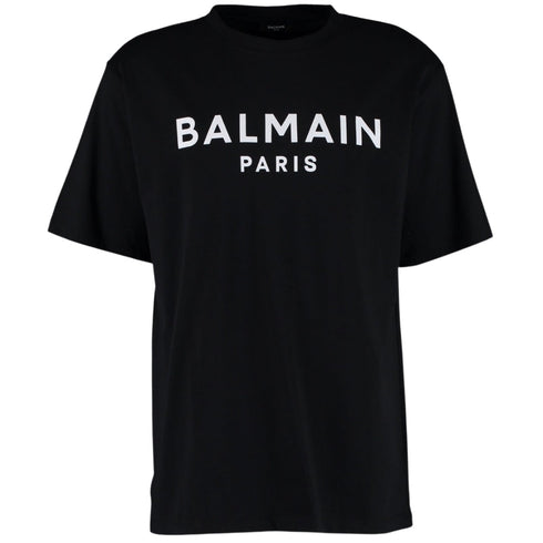 Balmain Paris Classic Branded Logo Black T Shirt