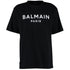 Balmain Paris Classic Branded Logo Black T Shirt