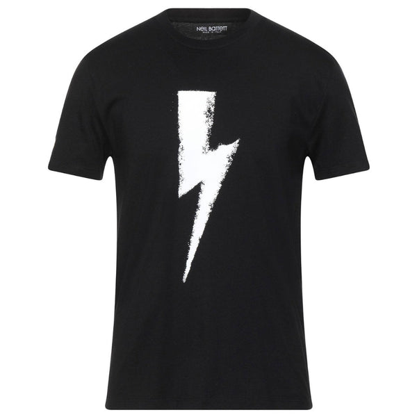 Neil Barrett Chalk Bolt Black T Shirt BJT006S R514S4