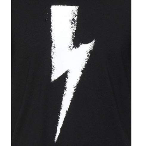 Neil Barrett Chalk Bolt Black T Shirt BJT006S R514S4