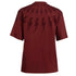 Neil Barrett Fair Isle Thunderbolt Oversize Red T Shirt
