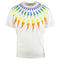 Neil Barrett Multicolour Lightning Bolt White Oversize Tee - Nova Clothing