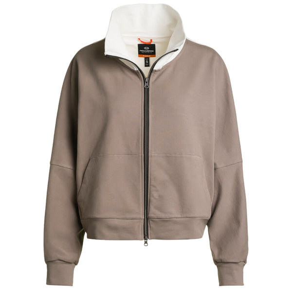 Parajumpers Borea Brown Zip Up Sweater Borea 776505