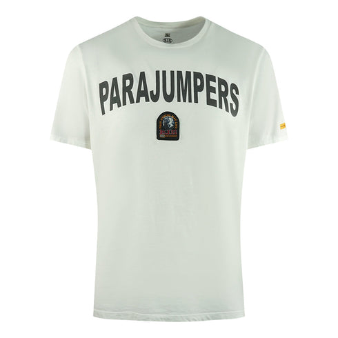 Parajumpers Buster Brand Logo White T Shirt