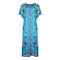Inoa Catalina Azuro 12002 Blue Silk Maxi Dress