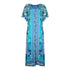 Inoa Catalina Azuro 12002 Blue Silk Maxi Dress