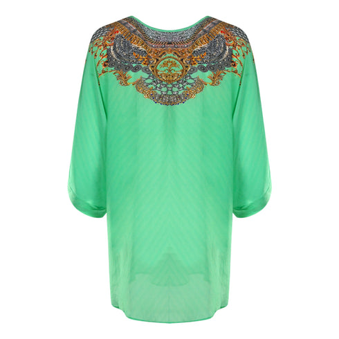 Inoa Chartreuse 12007 Green Silk Fish Top