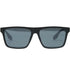 Calvin Klein Gunmetal Mirror Lens Matte Black Sunglasses