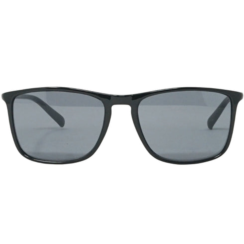 Calvin Klein Solid Smoke Lens Shiny Black Sunglasses Ck20524S 001
