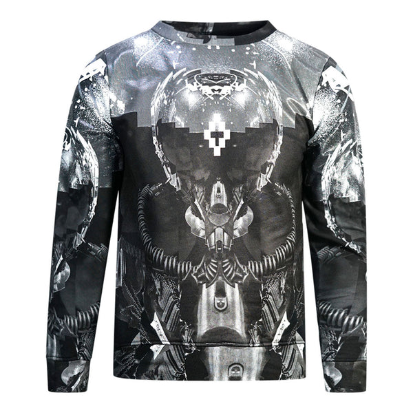 Marcelo Burlon Graphic Motif Black Jumper CMBA005F15002051 1001