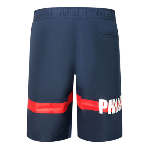 Philipp Plein Tm Skull And Bones Navy Swim Shorts