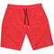 Philipp Plein Repetitive Logo Long Red Swim Shorts