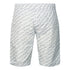 Philipp Plein Repetitive Logo Long White Swim Shorts