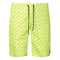 Philipp Plein Repetitive Long Logo Fluorescent Yellow Swim Shorts CUPP13L01 32