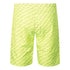 Philipp Plein Repetitive Long Logo Fluorescent Yellow Swim Shorts CUPP13L01 32