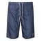 Philipp Plein Repetitive Logo Long Navy Swim Shorts